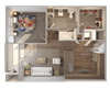 Skyline at Midtown A10-1 Floorplan Skyline at Midtown A10-1 Floorplan